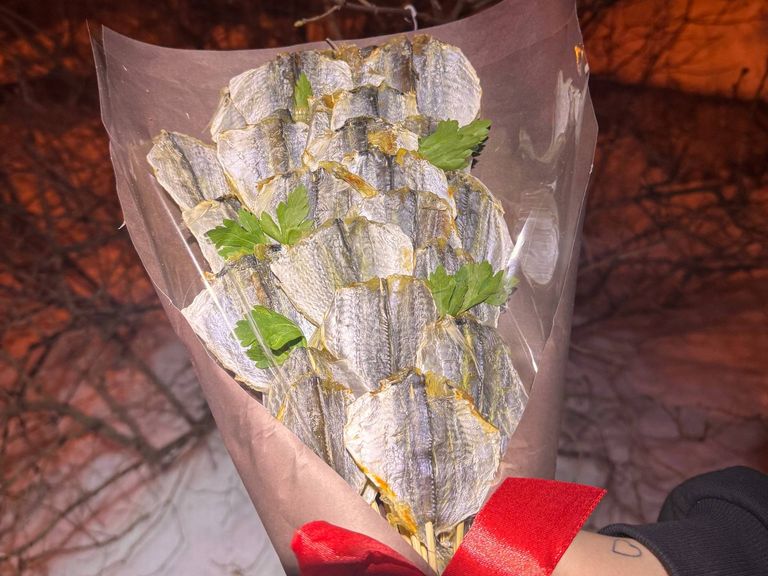 Рыбный букет "Полосатик"